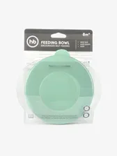 Тарелка Happy Baby FEEDING BOWL на присоске с крышкой 15002 olive