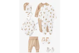 Happy Baby набор одежды для новорожденных beige&bears