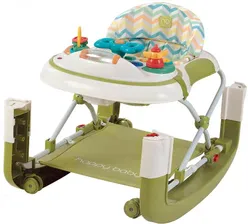 Ходунки-качалка 3-в-1 Happy Baby Robin (green)