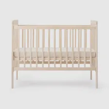 Детская кроватка Happy baby Mirra Light, цвет натуральный, база (с матрасом и простыней)