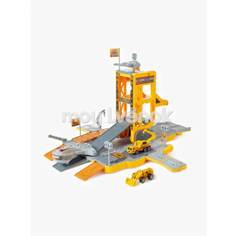 Happy Baby 331886, Игрушка грузовик-станция TRUCK STATION (orange)