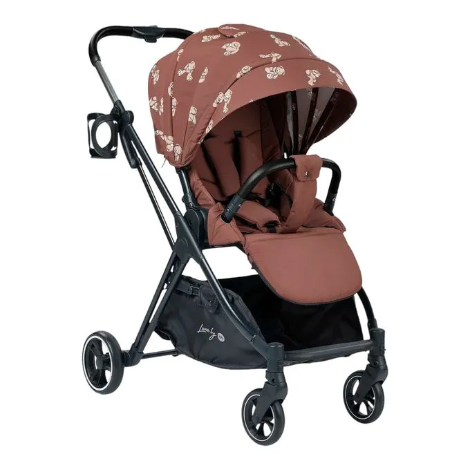 Коляска прогулочная Happy Baby Luna bears brown