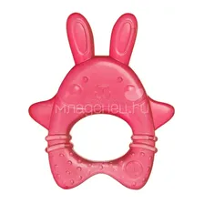 Прорезыватель Happy Baby С водой (с 6 мес) красный