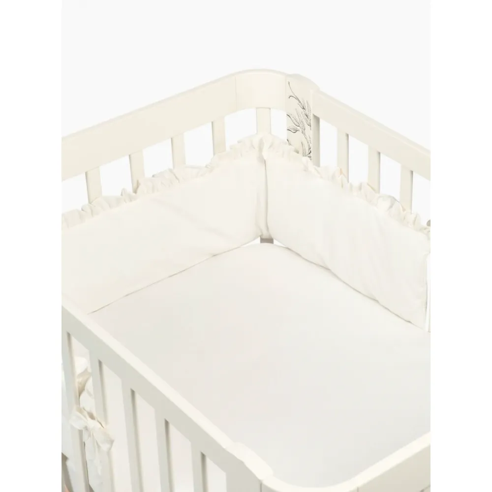 Бортик в кроватку Happy Baby, Milky (Молочный)-1