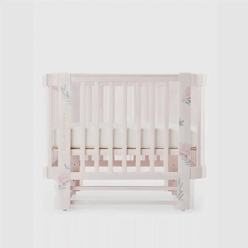Happy Baby детская кроватка Mommy Love, Pink-4