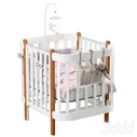 Кроватка-трансформер MOMMY LUX happy baby - Кровати - 3D модель