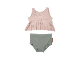 Купальник для девочки Happy Baby, раздельный pink/green, р.80-86