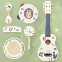 Набор детских музыкальных инструментов Happy Baby Forest Band, 5 инструментов, бежевый