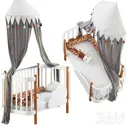 Кроватка-трансформер MOMMY LUX happy baby - Кровати - 3D модель
